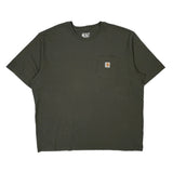 Carhartt T-Shirt - 2XL Green Cotton