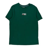 Tommy Jeans T-Shirt - Medium Green Cotton