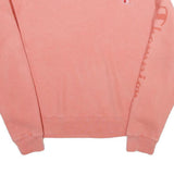 CHAMPION Womens Pink Sweatshirt Crew Neck L Logo Printed Sleeve Casual Pullover