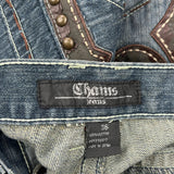 Unbranded Studded Jeans - 36W 31L Dark Wash Cotton