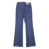 MOTEL Womens Jeans Blue Regular Flared Denim Medium W33 L33 Stylish Comfortable