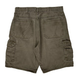 Wrangler Cargo Shorts - 34W 10L Grey Cotton