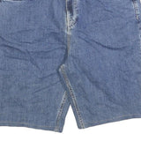 TIMBERLAND Mens Denim Blue Casual Shorts L W34 Cotton Blend Relaxed Fit