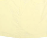 DOCKERS Womens Yellow Cotton Blend Mini Skirt UK 6 Casual Comfortable Style