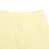 DOCKERS Womens Yellow Cotton Blend Mini Skirt UK 6 Casual Comfortable Style
