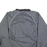 REEBOK Mens Grey & Black Sports Jacket L Polyester Blend Zip Athletic Fit