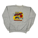 Air Rescue Hanes Graphic Sweatshirt - Large Grey Cotton Blend