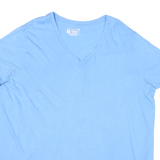 CARHARTT Mens Blue Relaxed Fit 2XL Short Sleeve V-Neck Cotton Blend T-Shirt