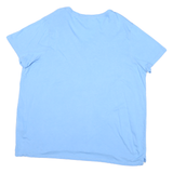 CARHARTT Mens Blue Relaxed Fit 2XL Short Sleeve V-Neck Cotton Blend T-Shirt