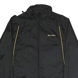 DIADORA Mens Black Track Jacket M Polyester Blend Microfibre Athletic Zip