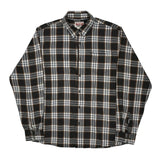Wrangler Checked Flannel Shirt - XL White Cotton