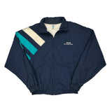 Geothermal Group Adidas Striped Windbreaker - Large White Polyester