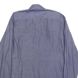 BOSS HUGO BOSS Mens Blue Shirt M Cotton Long Sleeve Button Closure Formal