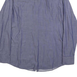 BOSS HUGO BOSS Mens Blue Shirt M Cotton Long Sleeve Button Closure Formal
