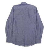 BOSS HUGO BOSS Mens Blue Shirt M Cotton Long Sleeve Button Closure Formal