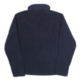 NEW BALANCE Mens Blue Jacket S Polyester Plain Zip Sport Casual Lightweight