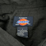 Dickies Short Sleeve Shirt - Large Black Cotton Blend