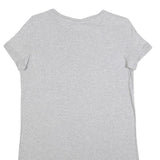 REEBOK Womens Grey Cotton Classic Logo Mini Dress Short Sleeve M Casual Summer