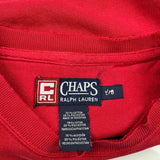 Chaps Ralph Lauren Sweatshirt - XL Red Cotton Blend
