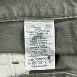 Carhartt Carpenter Pants - 34W 30L Green Cotton