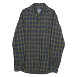 J.CREW Mens Blue & Olive Check Shirt XS Cotton Long Sleeve Button Casual Relaxed