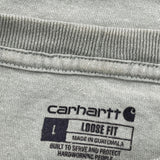Carhartt T-Shirt - Large Green Cotton