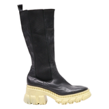 ASOS High Boots Black Leather Womens UK 5