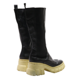 ASOS High Boots Black Leather Womens UK 5