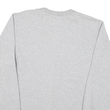 CHAMPION Mens Grey Crew Neck S Cotton Logo Sweatshirt Pullover Casual