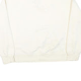 CHAMPION Mens White XL Crew Neck Cotton Blend Sweatshirt Classic Logo