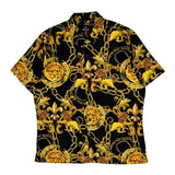 Unbranded Hawaiian Shirt - 2XL Black Polyester Blend