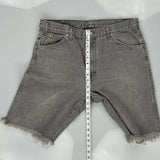 Dickies Denim Shorts - 36W 10L Grey Cotton