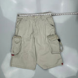 Ecko Unltd Baggy Cargo Shorts - 31W 12L Beige Cotton