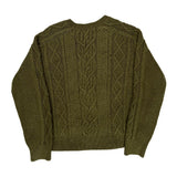Polo By Ralph Lauren Cable Knit Sweater - XL Green Wool