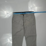 Tommy Hilfiger Slim Fit Chinos - 36W 30L Gray Cotton