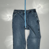 Carhartt Double Knee Carpenter Jeans - 36W 34L Blue Denim