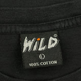 Wild Single Stitch T-Shirt - Large Black Cotton