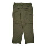 The North Face Cargo Trousers - Large Green Nylon