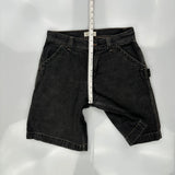 Authentic Collection Carpenter Shorts - 32W 9L Black Cotton