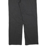 HIS JEANS Mens Cotton Blend Black Regular Straight Trousers W31 L31 Classic Zip