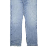 CARHARTT Mens Jeans Blue Regular Straight Denim Light W38 L34 Zip Cotton Blend