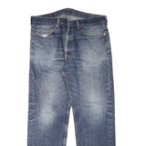 LEVI'S 505 Mens Jeans Blue Regular Straight Denim Medium W35 L30 Classic Zip