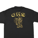 HANES Mens Black Spartans Graphic T-Shirt XL Short Sleeve Crew Neck Official