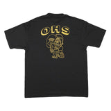 HANES Mens Black Spartans Graphic T-Shirt XL Short Sleeve Crew Neck Official