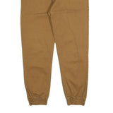TERRANOVA Mens Cotton Blend Brown Regular Jogger Trousers W32 L28 Drawstring