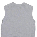 APT 9 Womens Grey & Black Argyle Cotton Blend Patterned V-Neck Jumper S