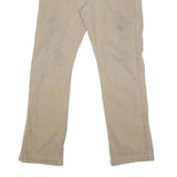 CARHARTT Mens Cotton Blend Beige Regular Straight Trousers W34 L32 Workwear