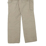 DICKIES Mens Cotton Blend Beige Workwear Regular Straight Trousers W32 L30