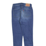 LEVI'S 711 Womens Slim Blue Denim Medium Wash Jeans W25 L27 Stretch Skinny Fit