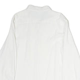 NAUTICA Mens White Slim Fit Shirt XL Casual Button Down Cotton Blend